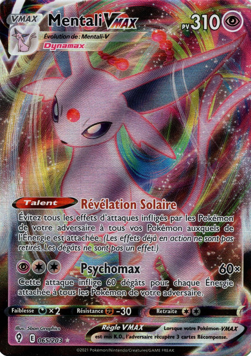 Mentali VMAX – EB07 065/203 – Évolution Céleste SWSH07 – Cartes Pokémon