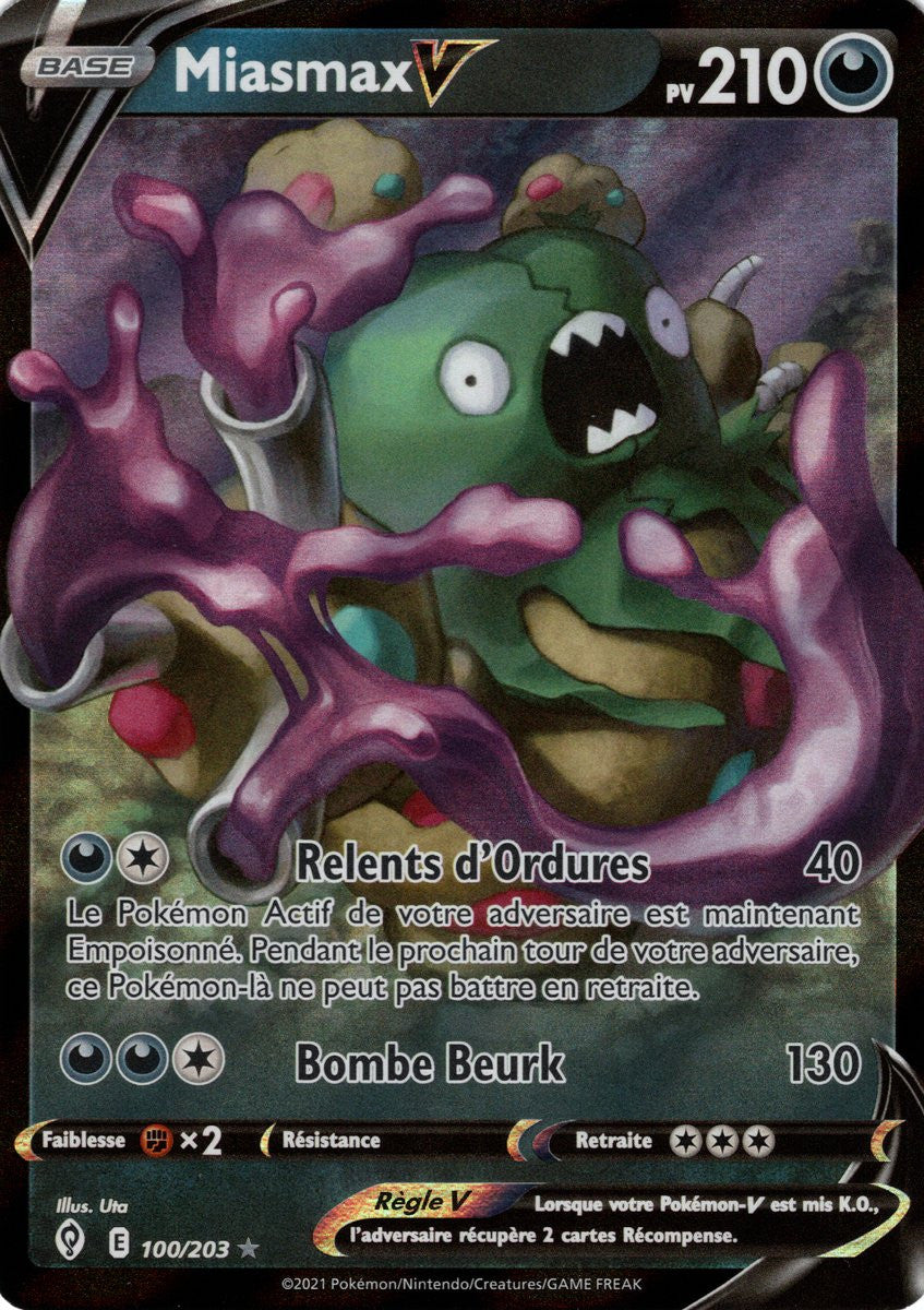 Miasmax V – EB07 100/203 – Évolution Céleste SWSH07 – Cartes Pokémon