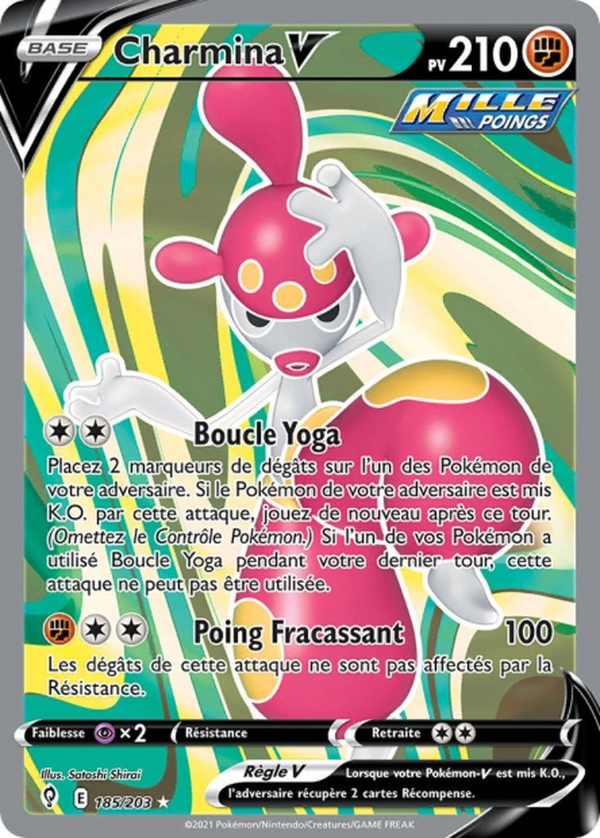 Charmina-V – EB07 185/203 – Évolution Céleste SWSH07 – Cartes Pokémon