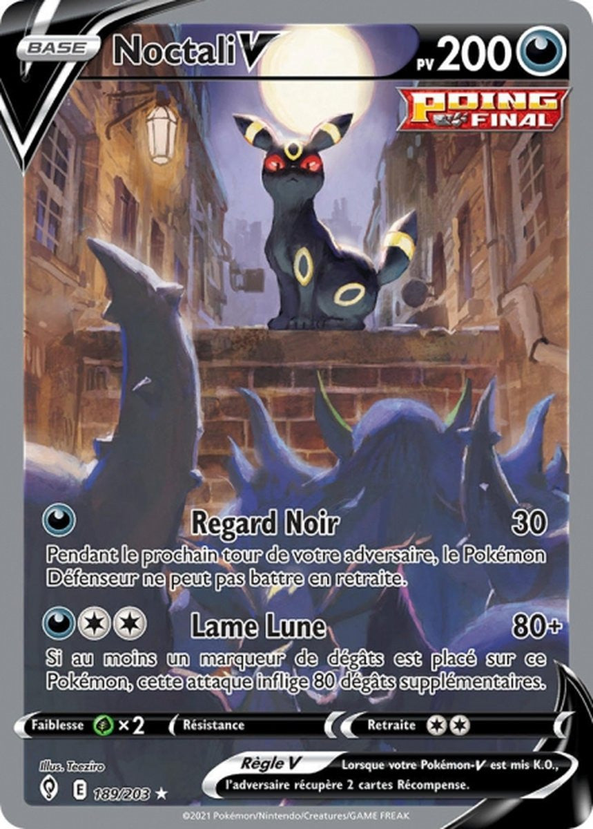 Noctali-V – EB07 189/203 – Évolution Céleste SWSH07 – Cartes Pokémon