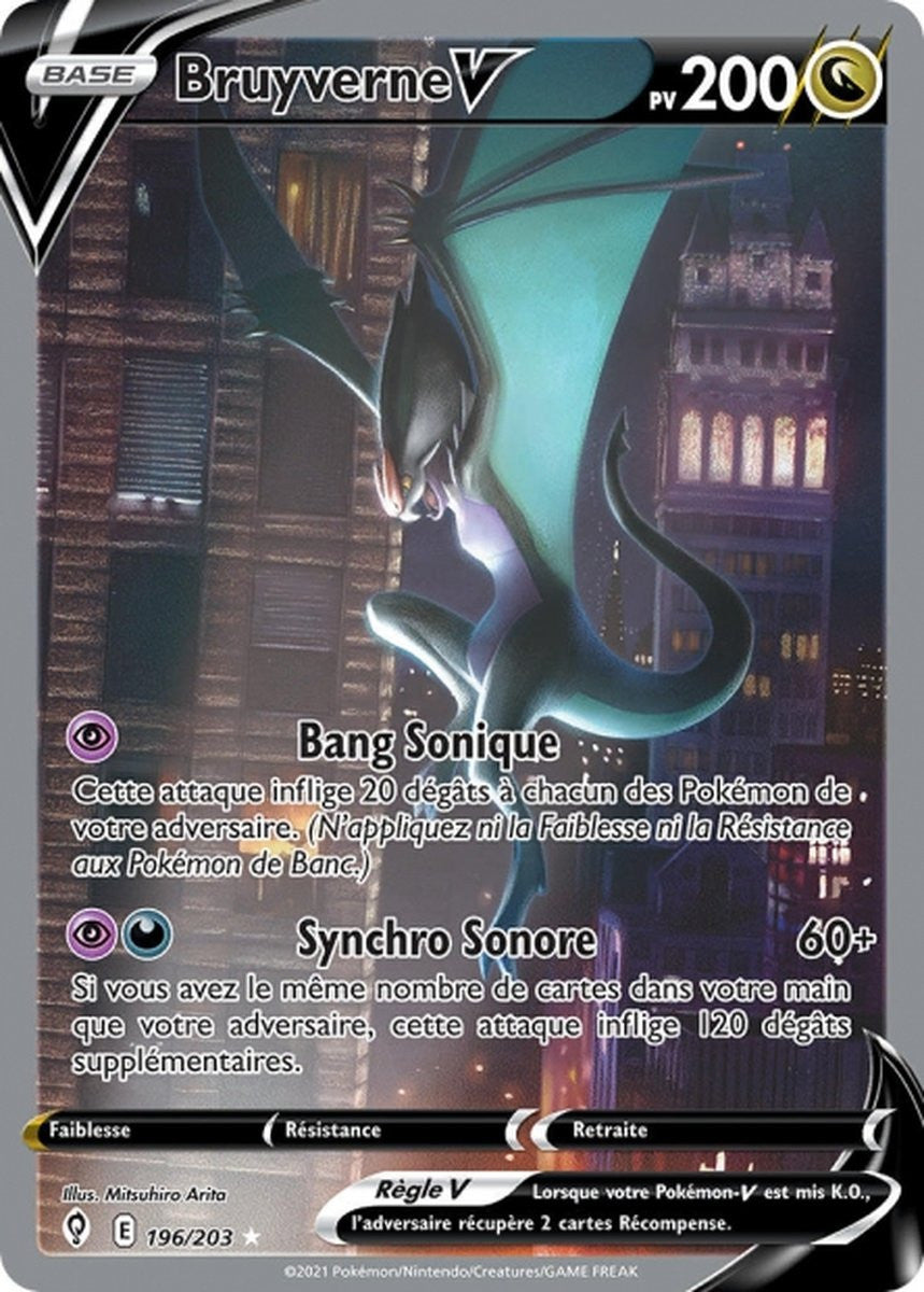 Bruyverne-V – EB07 196/203 – Évolution Céleste SWSH07 – Cartes Pokémon