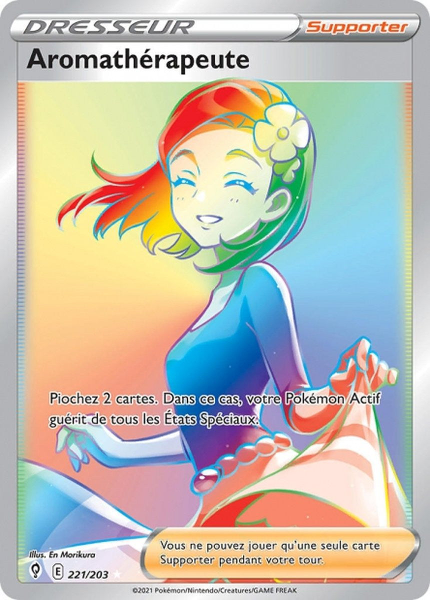 Aromathérapeute – EB07 221/203 – Évolution Céleste SWSH07 – Cartes Pokémon