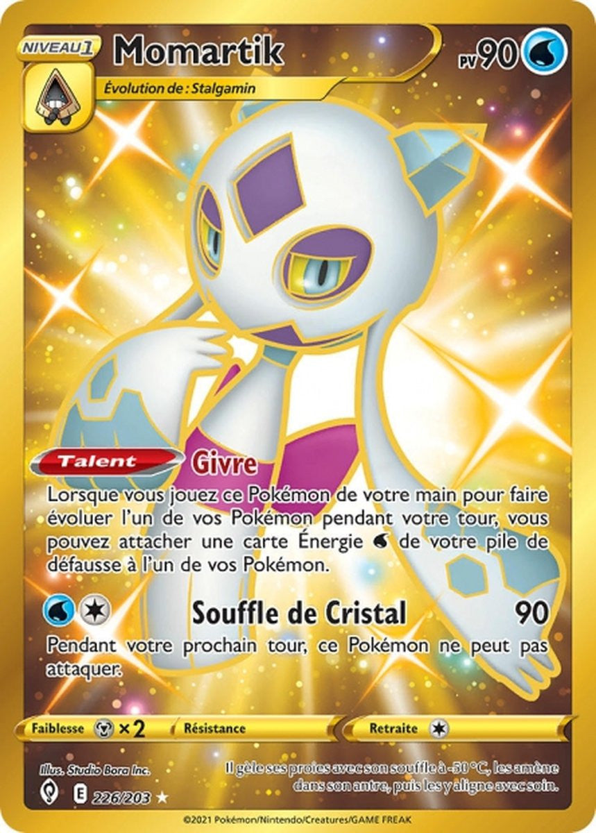 Momartik – EB07 226/203 – Évolution Céleste SWSH07 – Cartes Pokémon