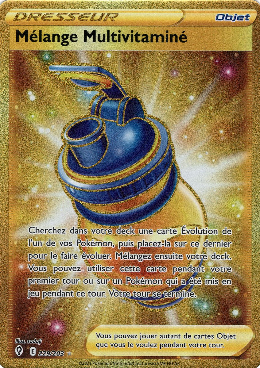 Mélange Multivitaminé – EB07 229/203 – Évolution Céleste SWSH07 – Cartes Pokémon