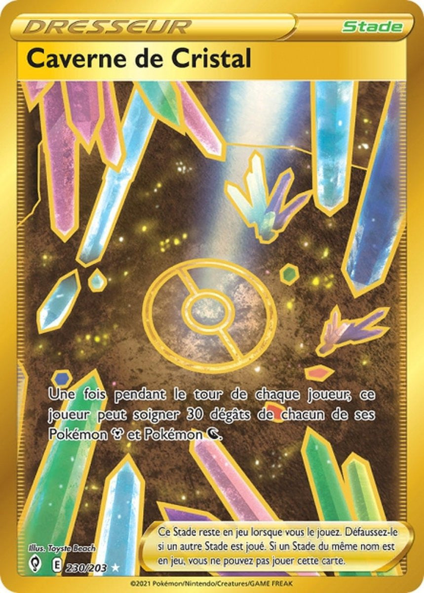 Caverne de Cristal – EB07 230/203 – Évolution Céleste SWSH07 – Cartes Pokémon