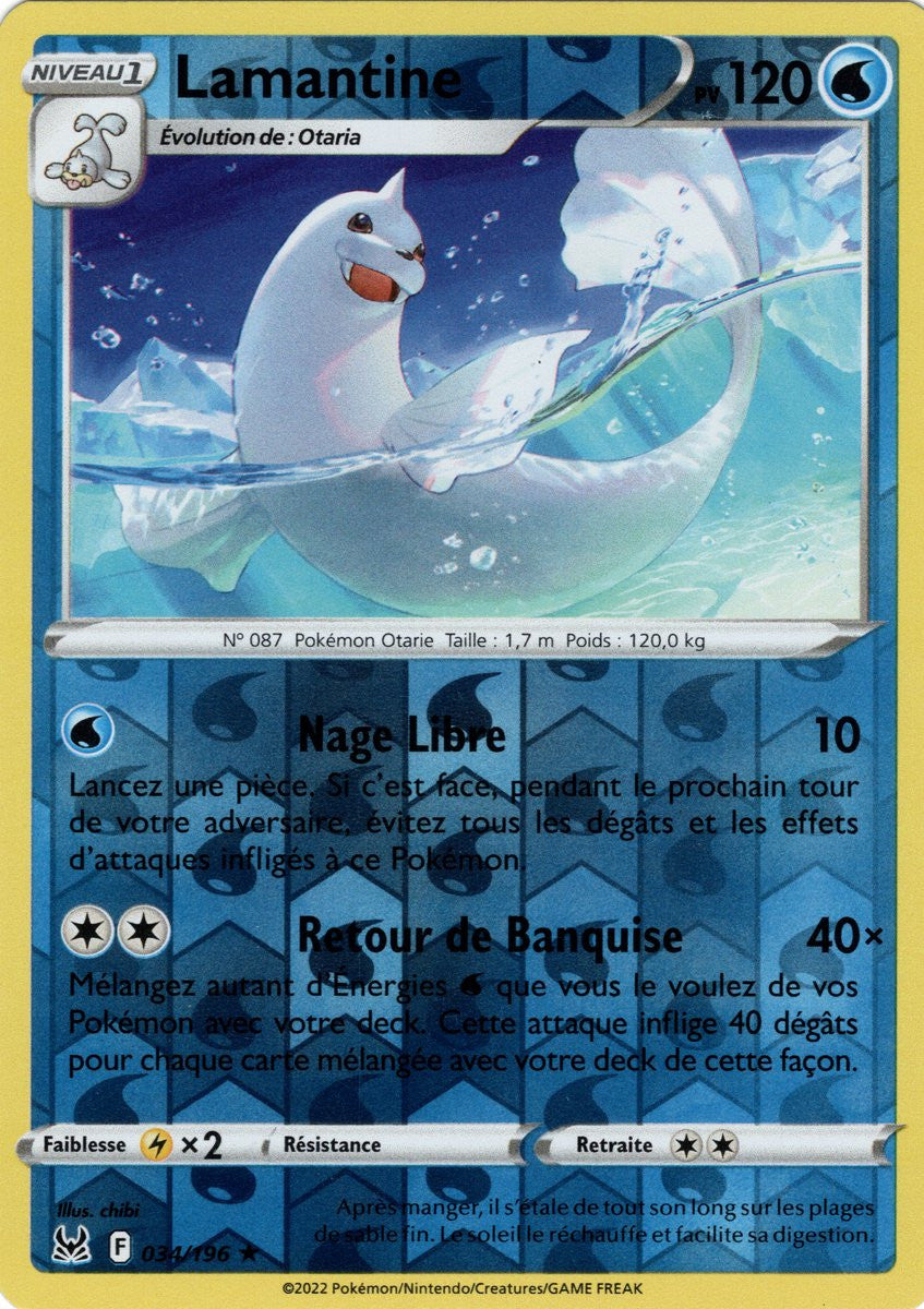Lamantine – 034/196 – Holo Reverse – Origine Perdue – EB11
