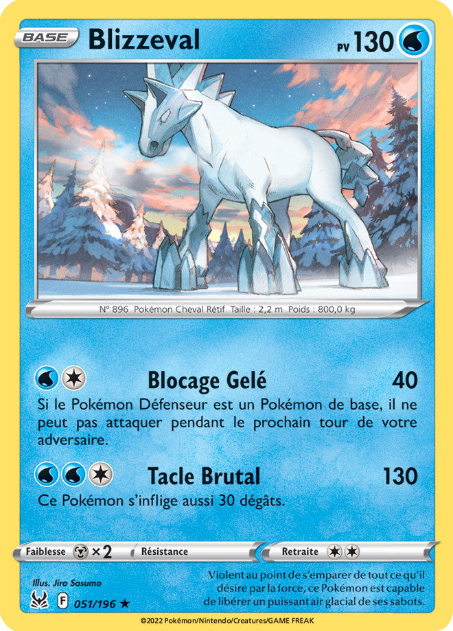 Blizzeval – 051/196 – Holo / Reverse – Origine Perdue – EB11