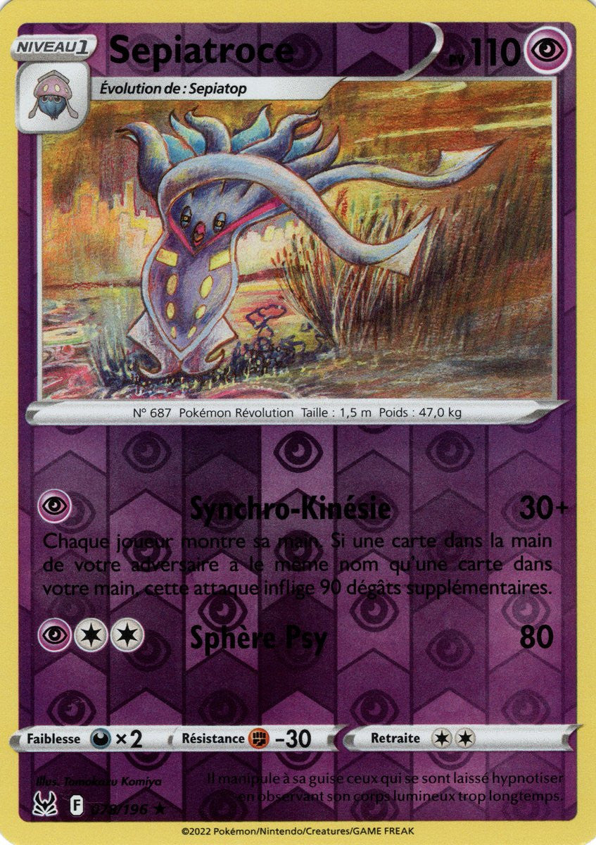 Sepiatroce – 078/196 – Holo Reverse – Origine Perdue – EB11