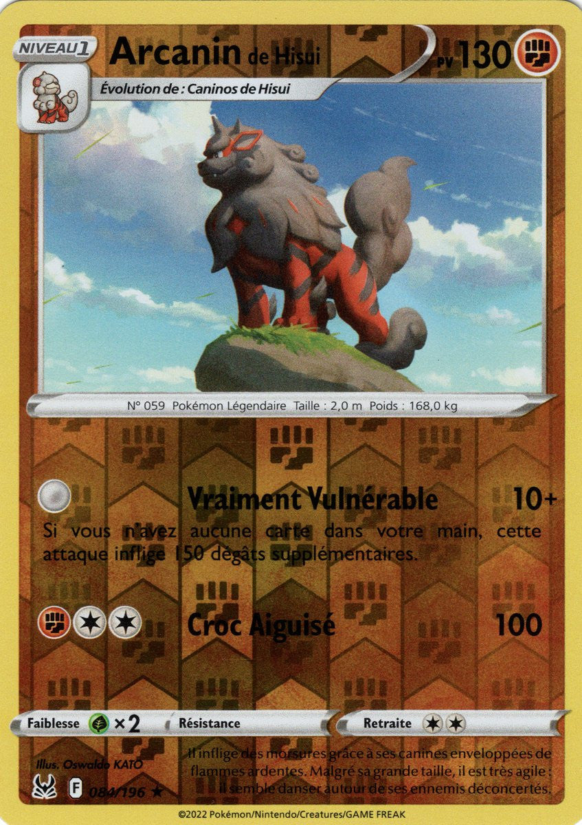Arcanin de Hisui – 084/196 – Holo / Reverse – Origine Perdue – EB11 (Normale)