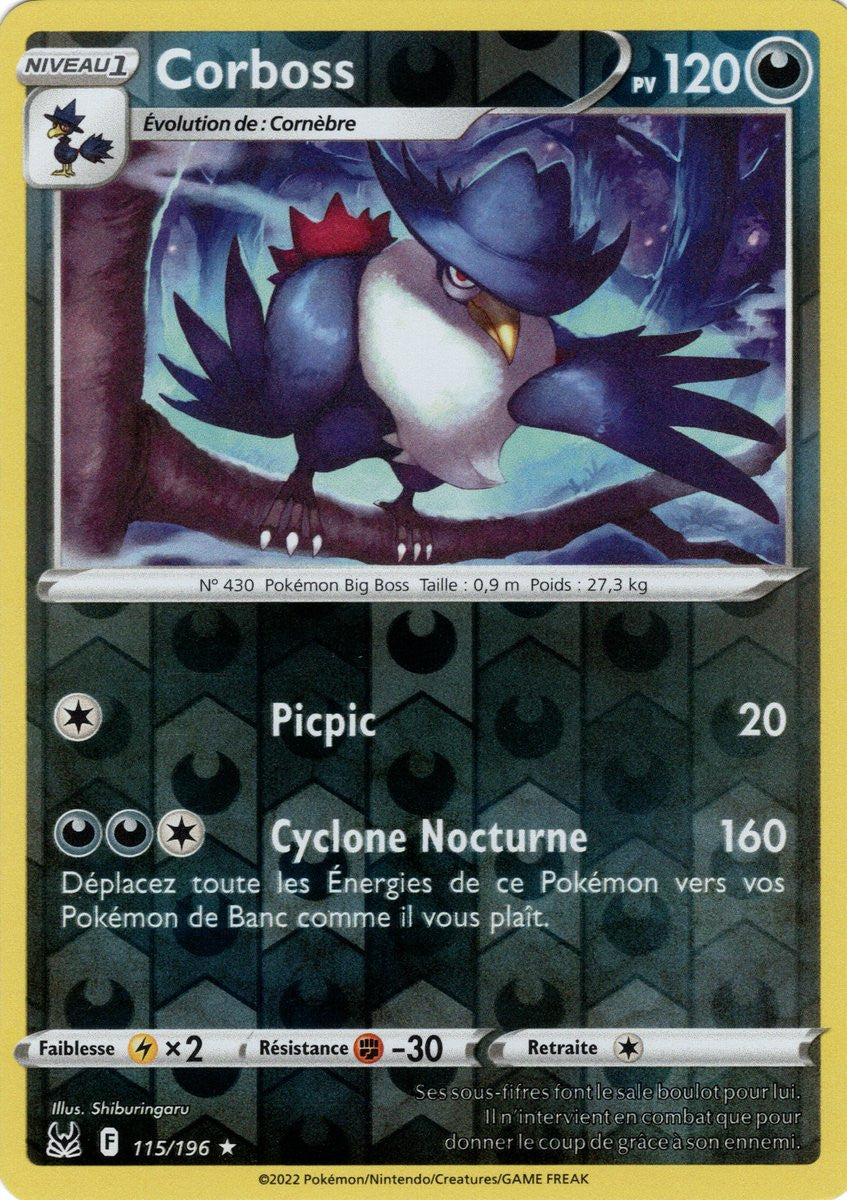 Corboss – 115/196 – Holo Reverse – Origine Perdue – EB11
