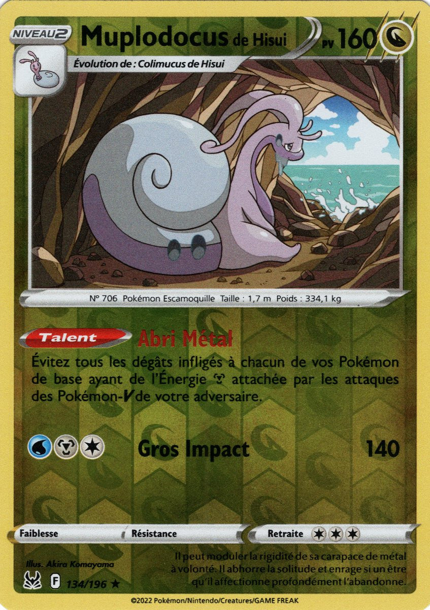 Muplodocus de Hisui – 134/196 – Holo / Reverse – Origine Perdue – EB11