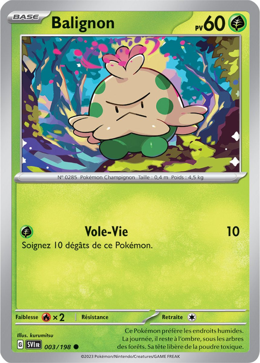 Balignon – 003/198 – Carte Pokémon Écarlate et Violet EV01 (Reverse)