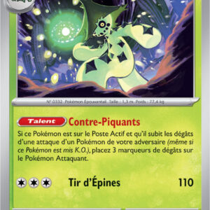 Cacturne - 006/198 - Carte Pokémon Écarlate et Violet EV01 (Reverse)