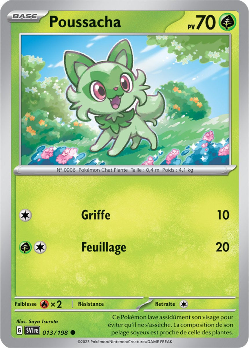 Poussacha – 013/198 – Carte Pokémon Écarlate et Violet EV01 (Normale)