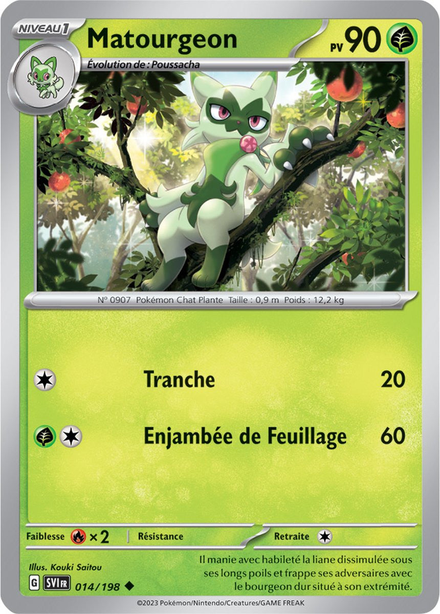 Matourgeon – 014/198 – Carte Pokémon Écarlate et Violet EV01 (Normale)