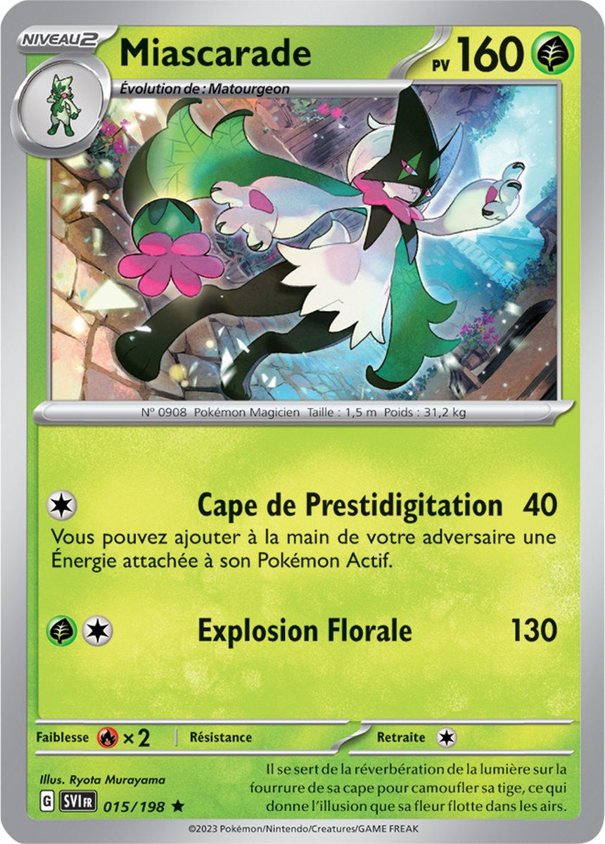 Miascarade – 015/198 – Carte Pokémon Écarlate et Violet EV01 (Normale)