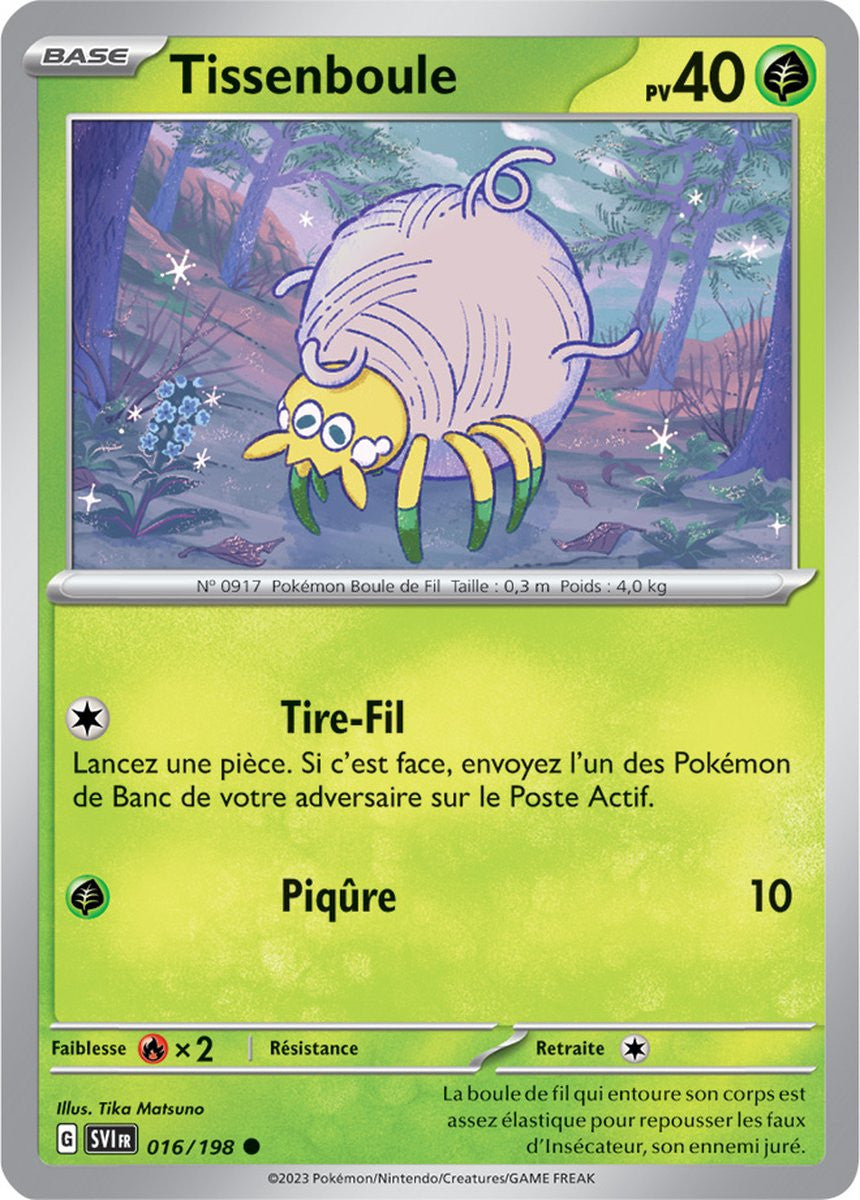 Tissenboule – 016/198 – Carte Pokémon Écarlate et Violet EV01 (Normale)