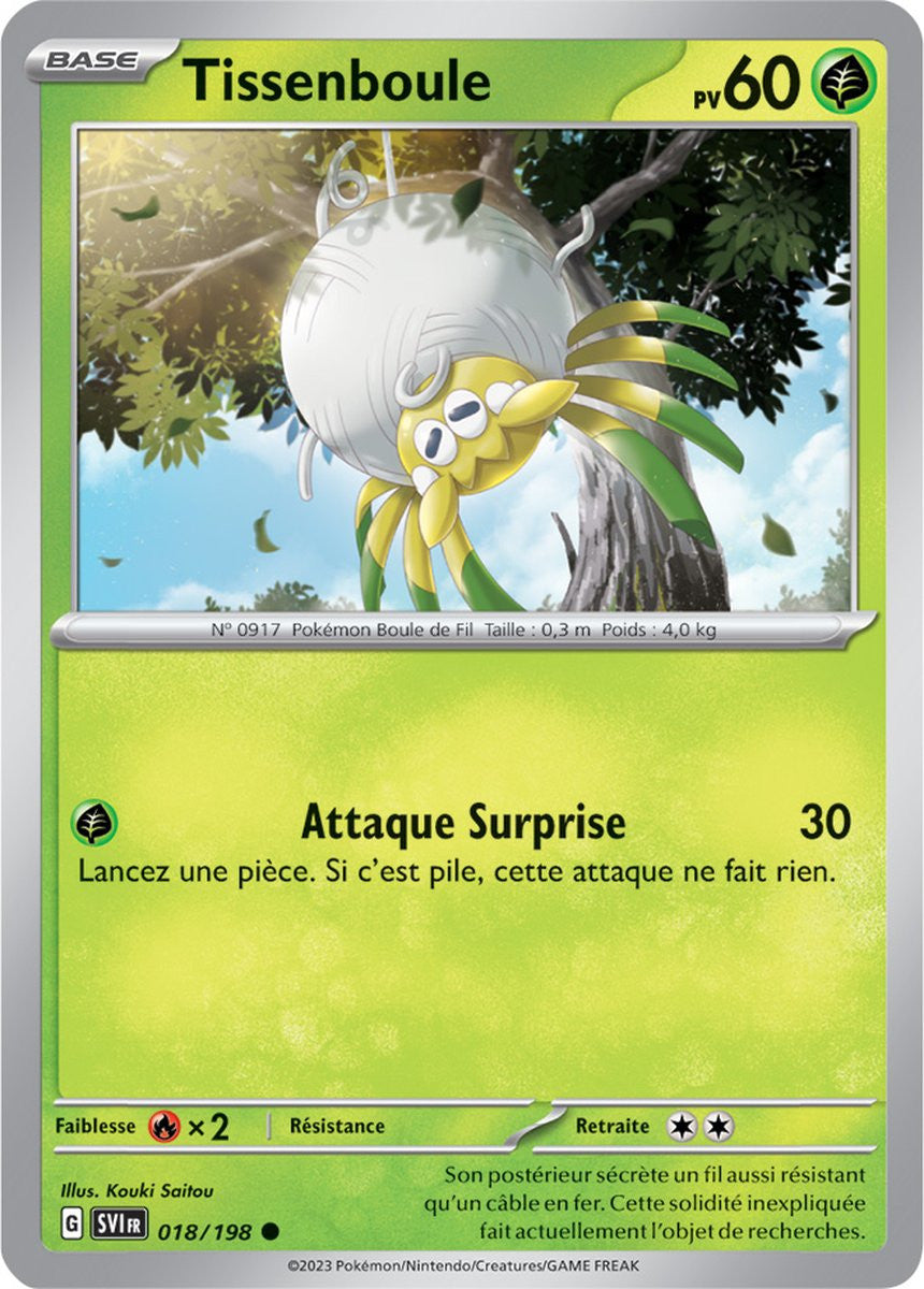 Tissenboule – 018/198 – Carte Pokémon Écarlate et Violet EV01 (Normale)
