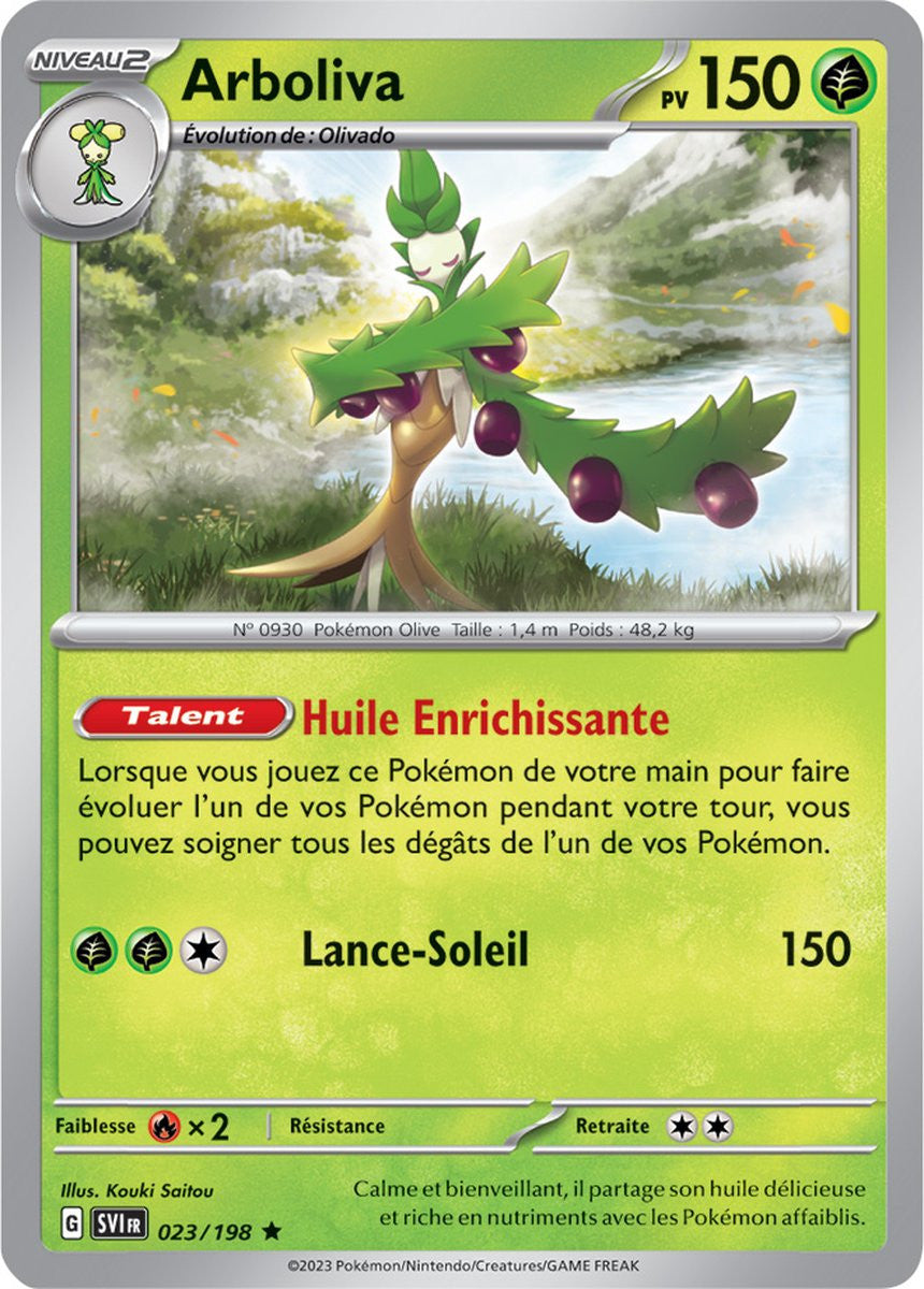 Arboliva – 023/198 – Carte Pokémon Écarlate et Violet EV01 (Normale)