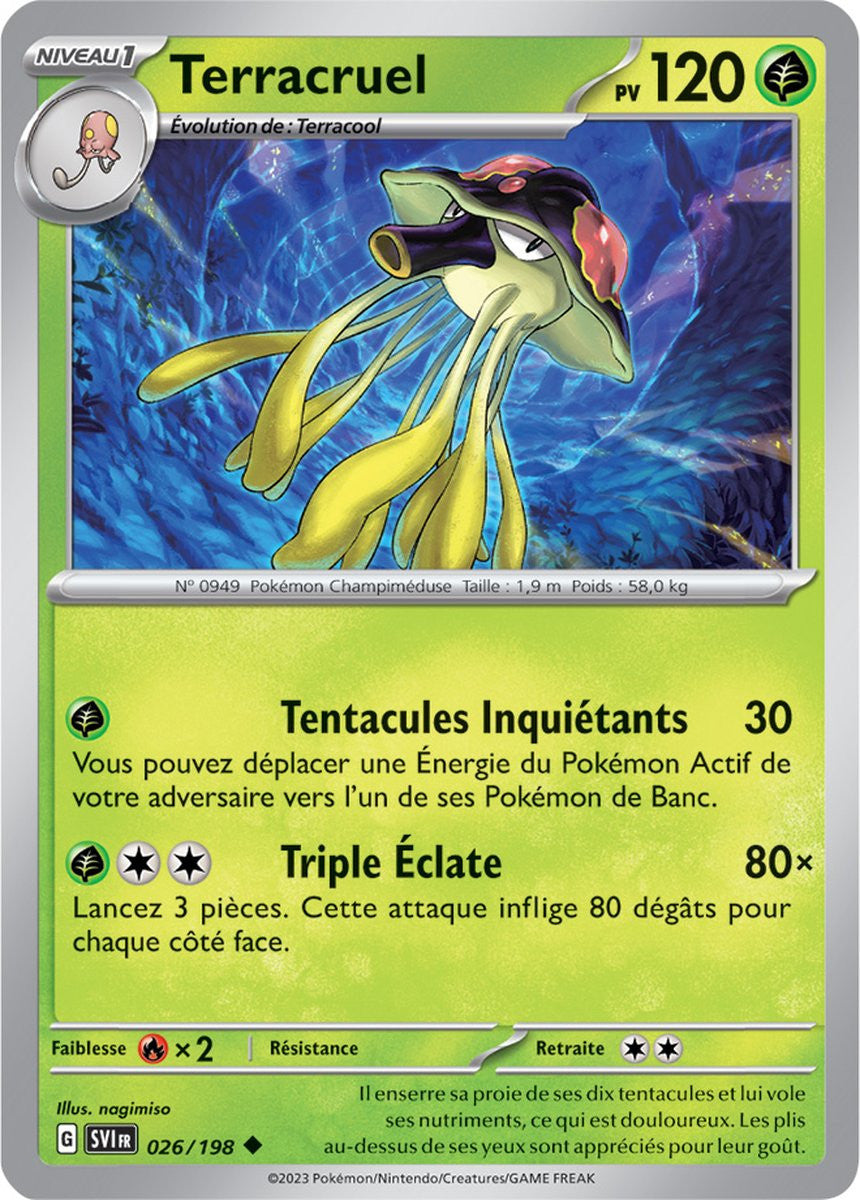 Terracruel – 026/198 – Carte Pokémon Écarlate et Violet EV01 (Reverse)