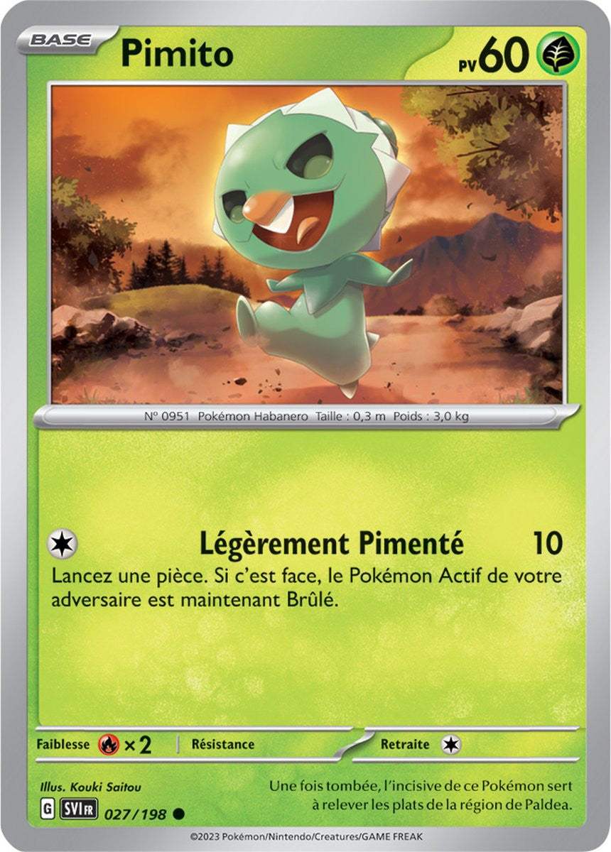 Pimito – 027/198 – Carte Pokémon Écarlate et Violet EV01 (Normale)