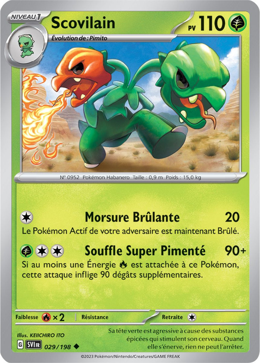 Scovilain – 029/198 – Carte Pokémon Écarlate et Violet EV01 (Normale)