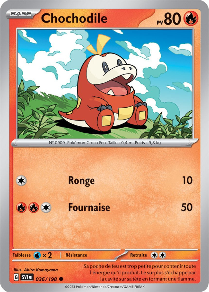 Chochodile – 036/198 – Carte Pokémon Écarlate et Violet EV01 (Reverse)