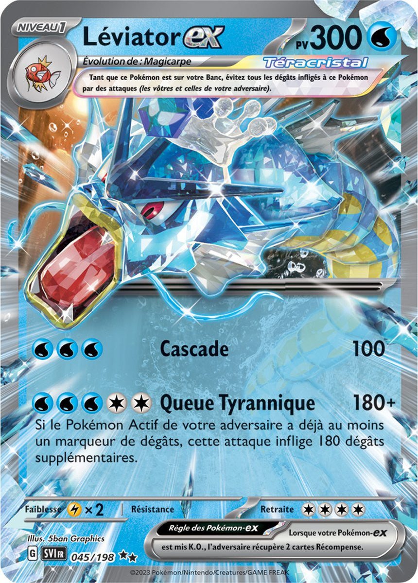 Léviator ex – 045/198 – Carte Pokémon Écarlate et Violet EV01
