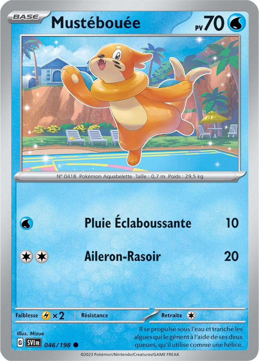 Mustébouée – 046/198 – Carte Pokémon Écarlate et Violet EV01 (Reverse)