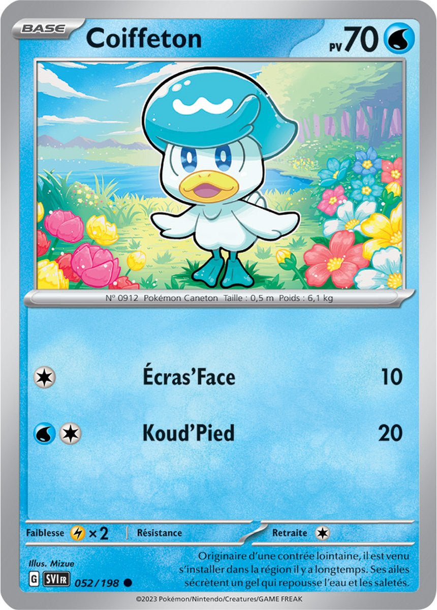 Coiffeton – 052/198 – Carte Pokémon Écarlate et Violet EV01 (Reverse)