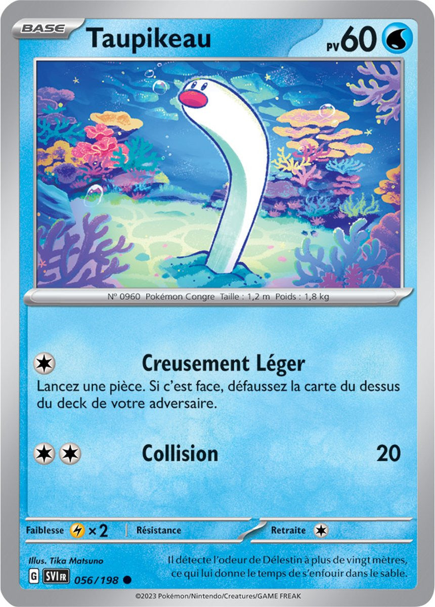 Taupikeau – 056/198 – Carte Pokémon Écarlate et Violet EV01 (Reverse)
