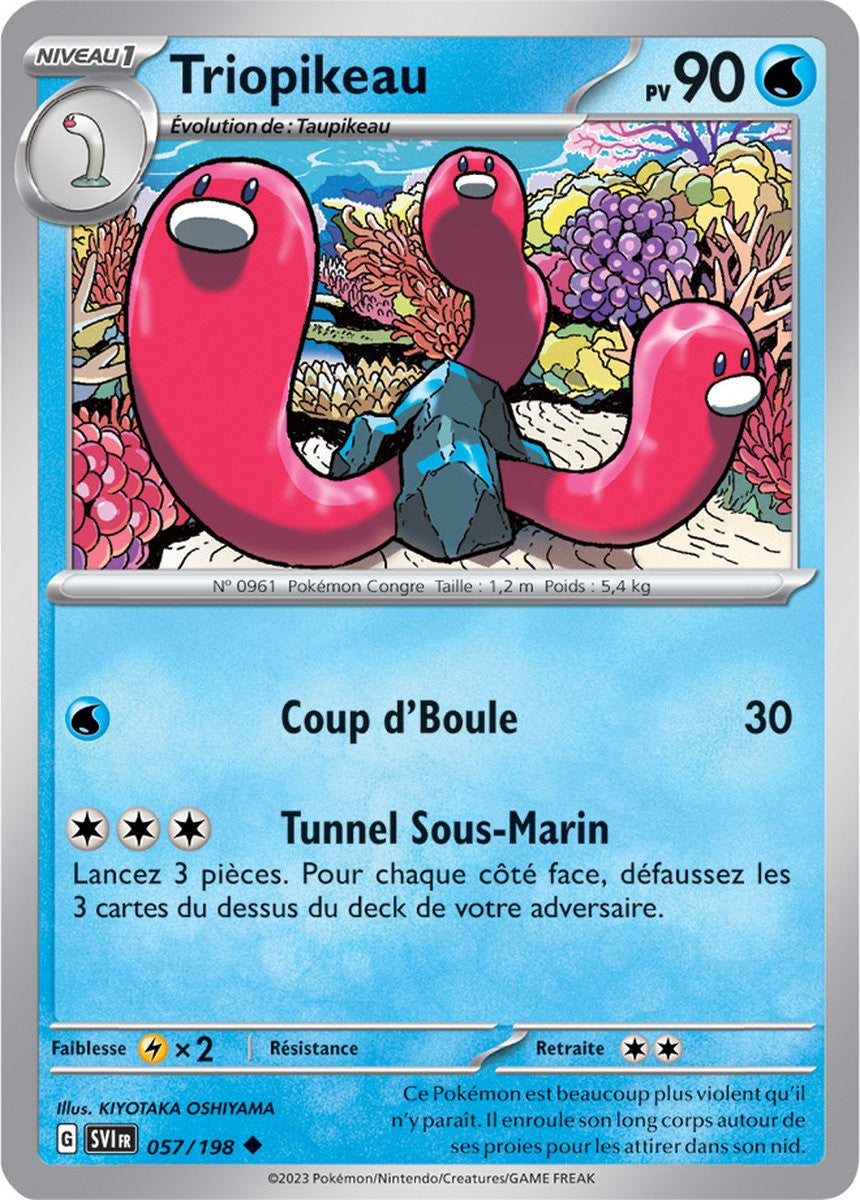 Triopikeau – 057/198 – Carte Pokémon Écarlate et Violet EV01 (Reverse)