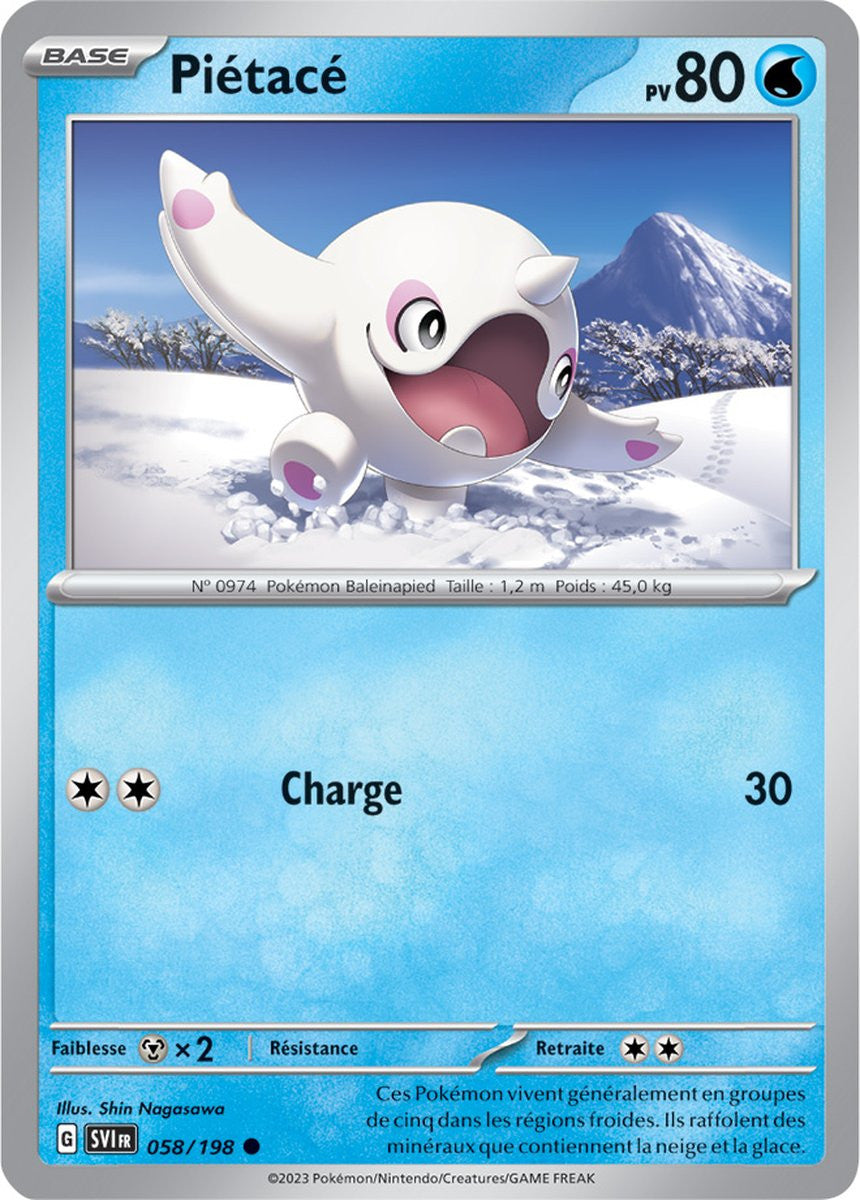 Piétacé – 058/198 – Carte Pokémon Écarlate et Violet EV01 (Normale)