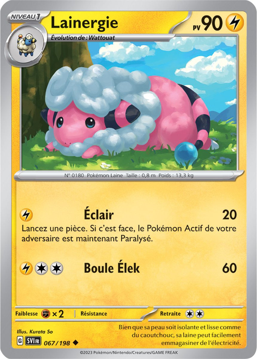 Lainergie – 067/198 – Carte Pokémon Écarlate et Violet EV01 (Normale)