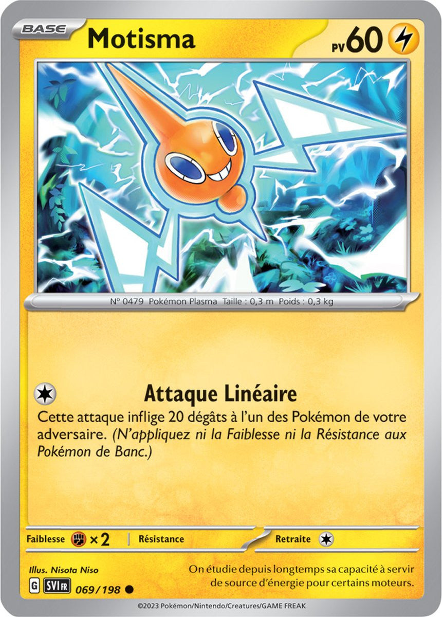 Motisma – 069/198 – Carte Pokémon Écarlate et Violet EV01 (Reverse)