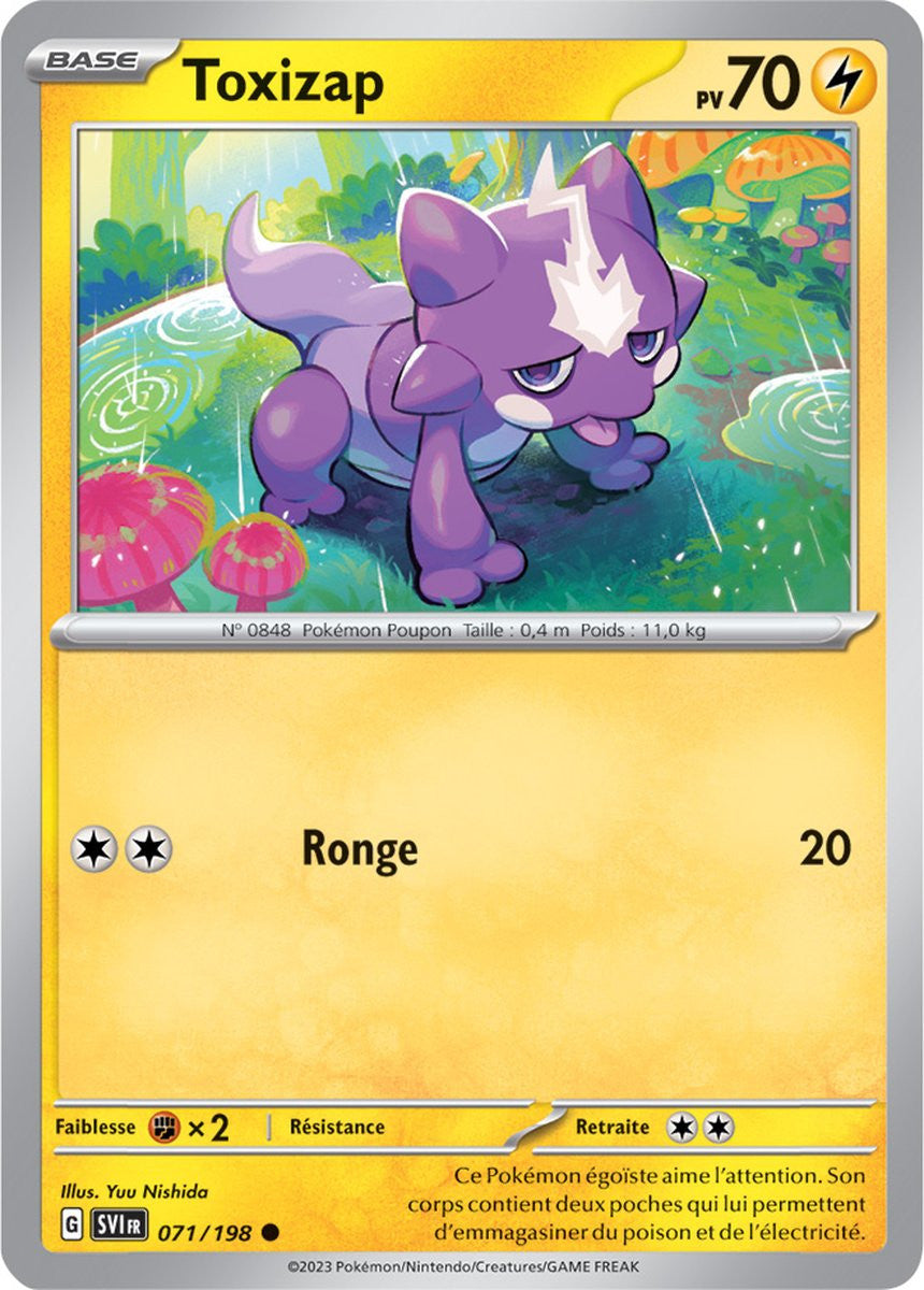 Toxizap – 071/198 – Carte Pokémon Écarlate et Violet EV01 (Reverse)