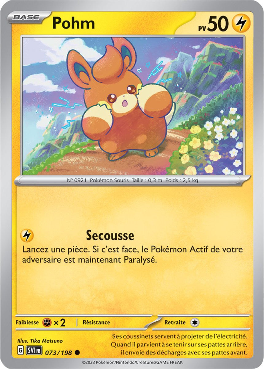 Pohm – 073/198 – Carte Pokémon Écarlate et Violet EV01 (Normale)