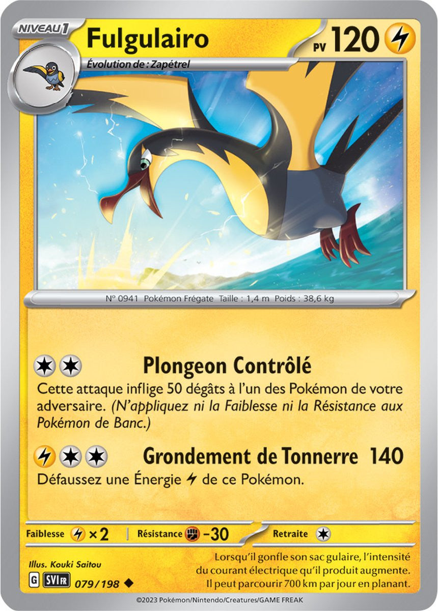 Fulgulairo – 079/198 – Carte Pokémon Écarlate et Violet EV01 (Normale)