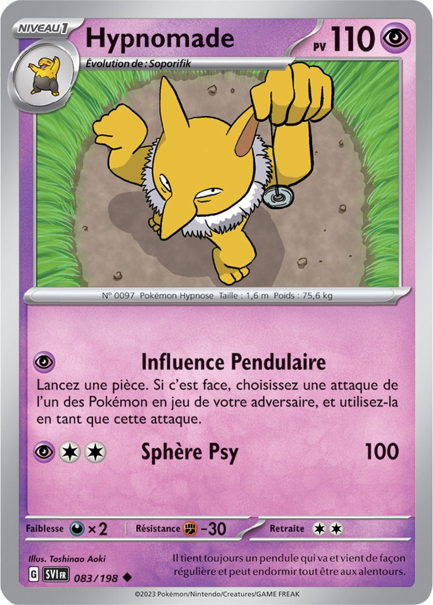 Hypnomade – 083/198 – Carte Pokémon Écarlate et Violet EV01 (Normale)