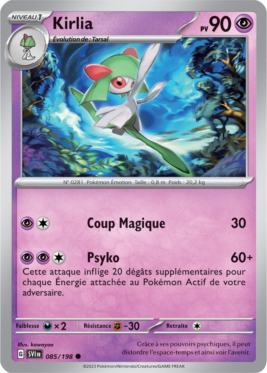 Kirlia – 085/198 – Carte Pokémon Écarlate et Violet EV01 (Normale)