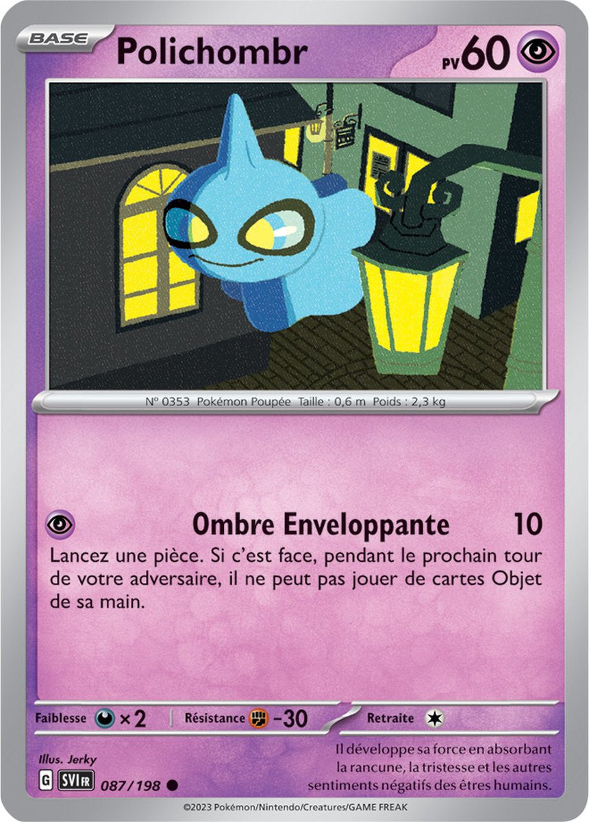 Polichombr – 087/198 – Carte Pokémon Écarlate et Violet EV01 (Reverse)