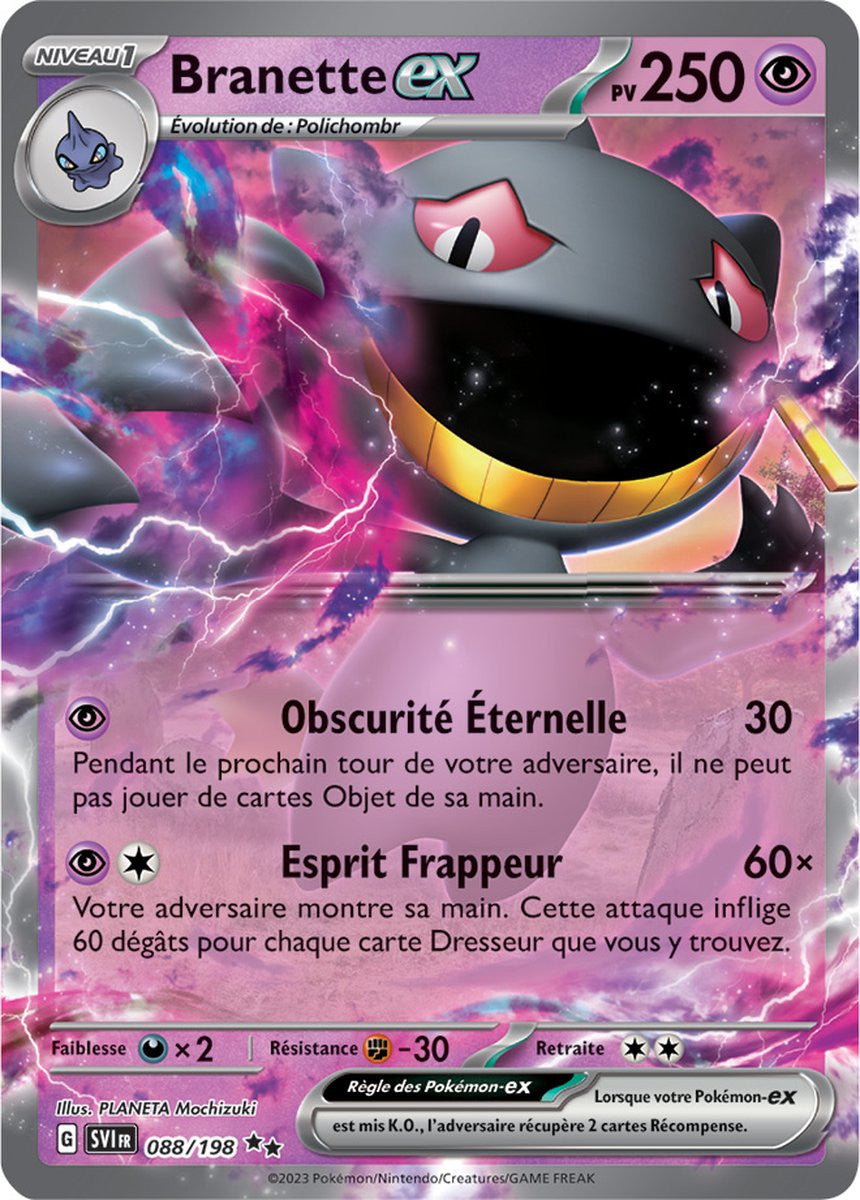 Branette ex – 088/198 – Carte Pokémon Écarlate et Violet EV01