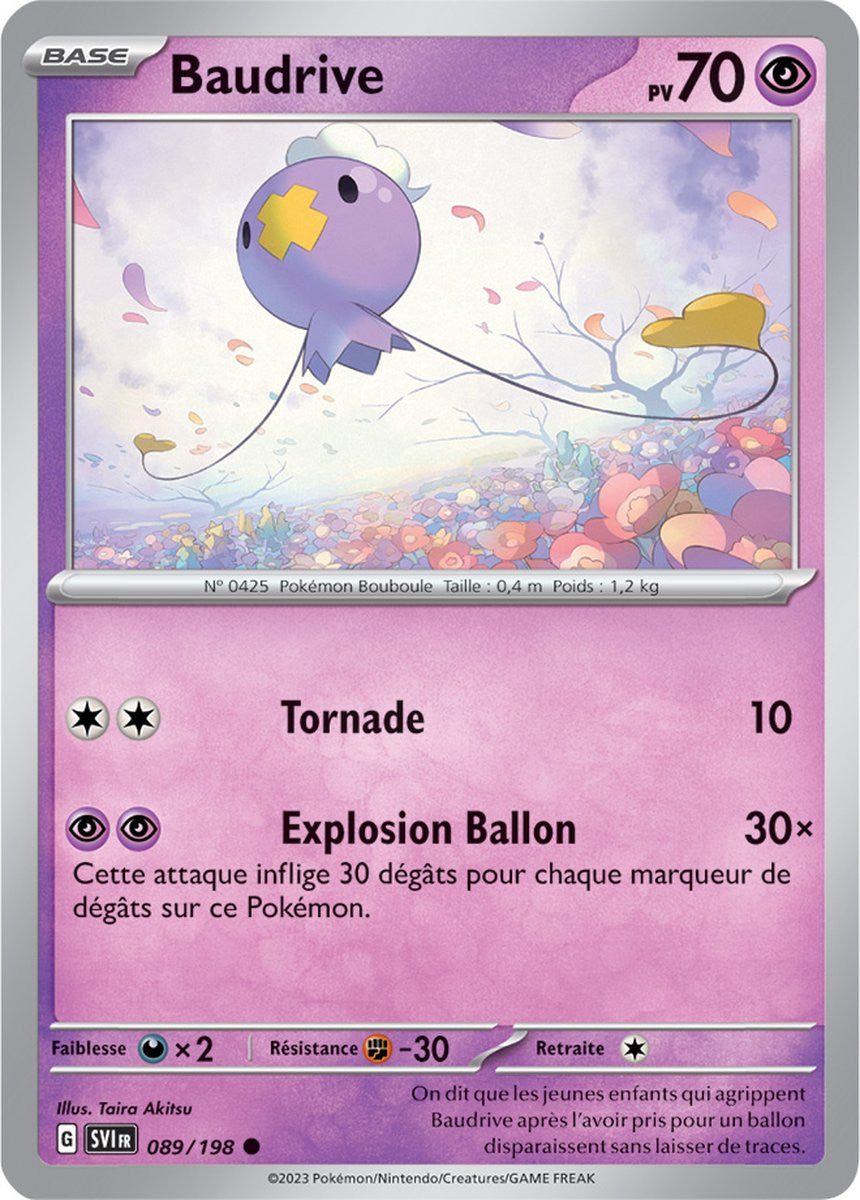 Baudrive – 089/198 – Carte Pokémon Écarlate et Violet EV01 (Normale)