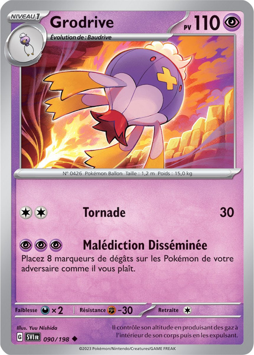 Grodrive – 090/198 – Carte Pokémon Écarlate et Violet EV01 (Normale)