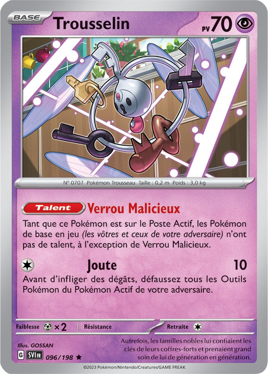 Trousselin – 096/198 – Carte Pokémon Écarlate et Violet EV01 (Normale)