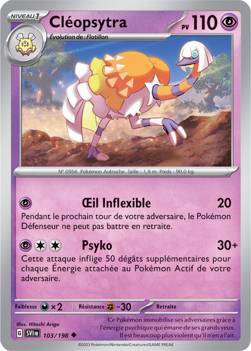 Cléopsytra – 103/198 – Carte Pokémon Écarlate et Violet EV01 (Reverse)