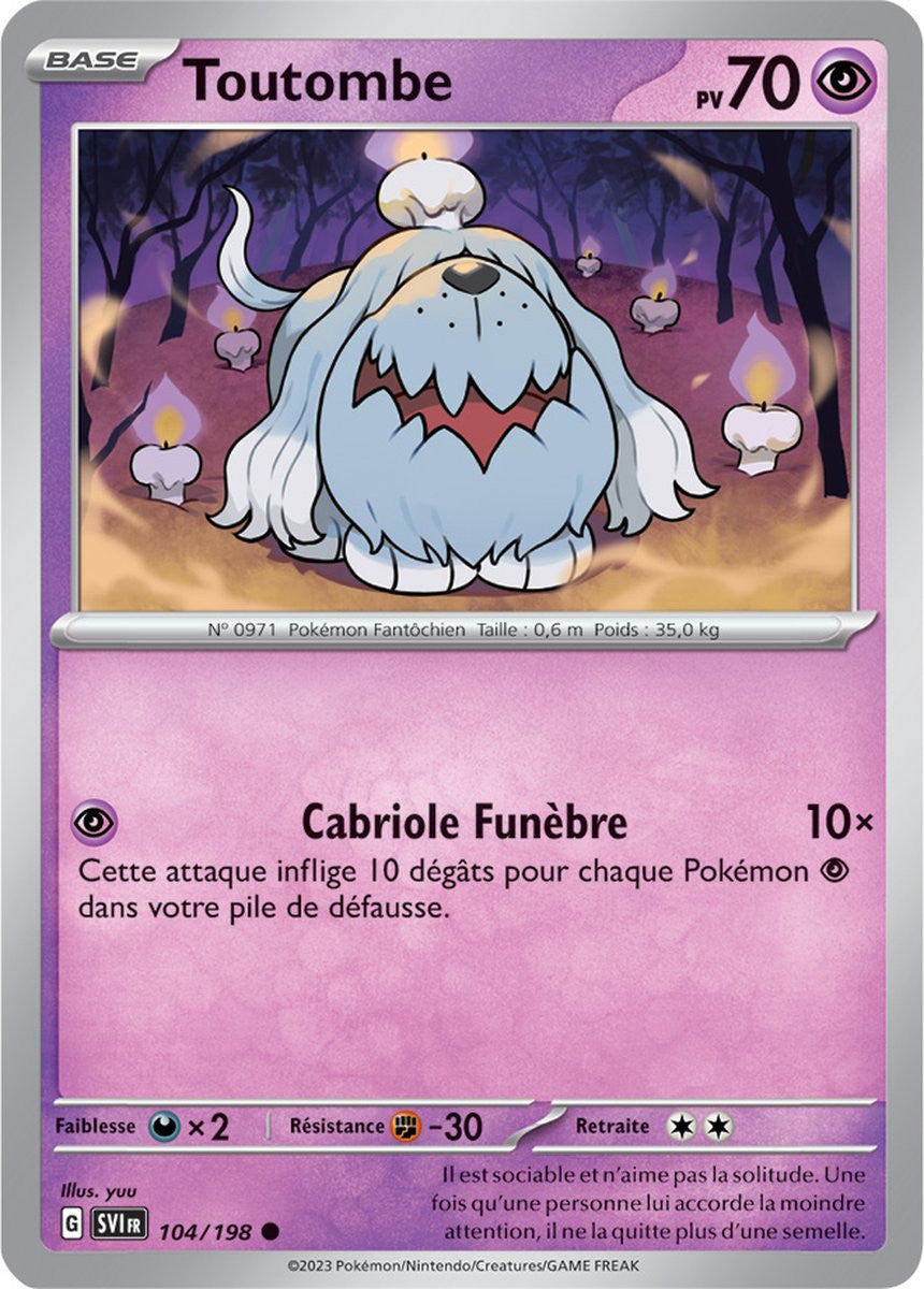 Toutombe – 104/198 – Carte Pokémon Écarlate et Violet EV01 (Reverse)