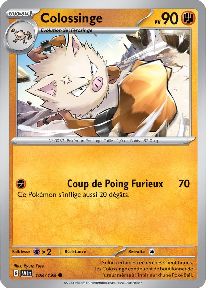 Colossinge – 108/198 – Carte Pokémon Écarlate et Violet EV01 (Reverse)