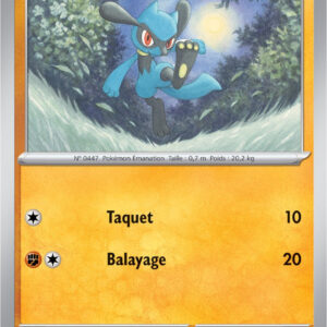 Riolu - 112/198 - Carte Pokémon Écarlate et Violet EV01 (Reverse)