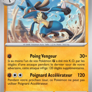Lucario - 114/198 - Carte Pokémon Écarlate et Violet EV01 (Normale)